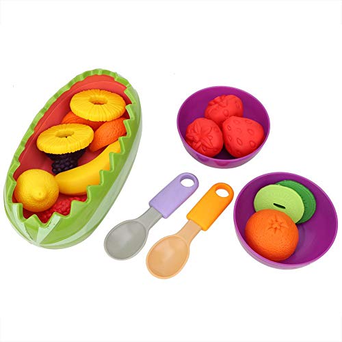 keyren Juguete de Frutas y Verduras, Juego de Juguetes de Cocina Coloridos, Entrenamiento de percepción Visual para el Juego de Roles de educación temprana en el jardín de Infantes