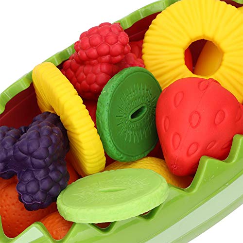 keyren Juguete de Frutas y Verduras, Juego de Juguetes de Cocina Coloridos, Entrenamiento de percepción Visual para el Juego de Roles de educación temprana en el jardín de Infantes