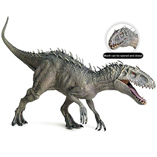 KiMiLIKE Plástico Jurásico Indominus Rex Figuras de acción con la Boca Abierta Dinosaur World Animales Modelo Kid Juguete de Regalo