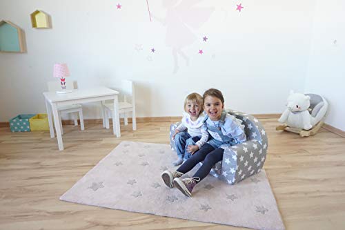 KNORRTOYS.COM Knorrtoys 68441-Kindersofa-Stars White Sofá Infantil