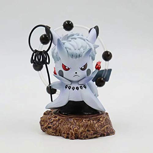 KPSHY Naruto Anime The Six Ways of Immortals Naruto Uchiha Sapphire Spots Figura Muñecas Decoraciones Versión Premium Estatua Muñeca Escultura Juguetes Decoración Altura 10cm