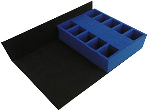 KR Caja de aluminio estándar multicase con bandeja para Primaris Space Marines: 40x Intercessores/Infiltrantes/Helblasters/Reivers, 20x Inceptores/Agresores/Eliminadores