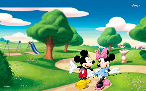 lcyab 1000 Piezas De Rompecabezas para Adultos Juego De Ocio para Niños-Póster Mickey Minnie Play Chat-Juego De Rompecabezas Familiar | Juego De Puzzle 75X50Cm