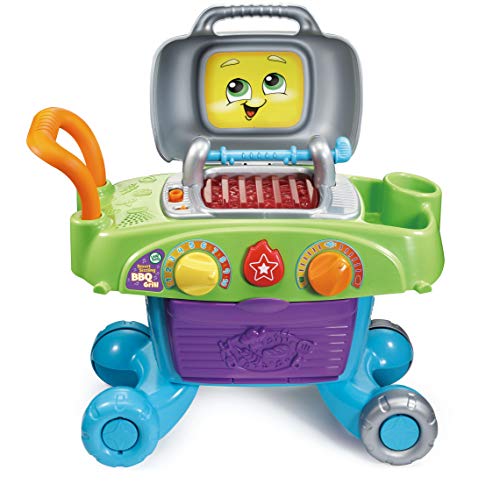 LeapFrog Smart Sizzling, Juguete Comida de Juego, Accesorios, Contar y Sonidos | Barbacoa de Cocina niñas de 2, 3, 4, 5 años, Multicolor, Box Size: W55 x H40.6 x D20cm (Vtech 607903)