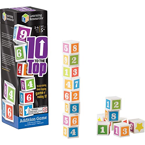 Learning Resources- Juego de números Ten to The Top, Multicolor (LER1767)