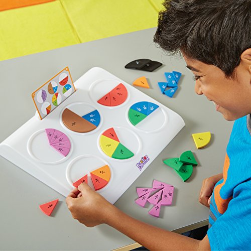 Learning Resources- Puzles de fracciones Fraction Pie, Color (EI-8445) , color/modelo surtido