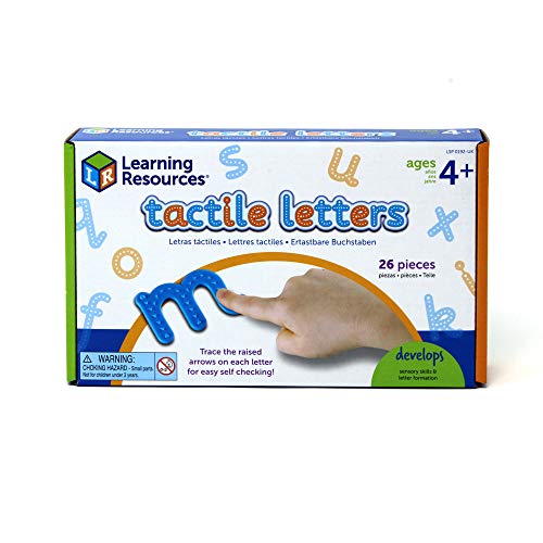 Learning Resources- Set de Letras táctiles, Color (LSP0192-UK)