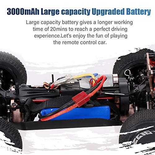 Leeofty para 144001 A959-B 12428 RC batería de Coche 7,4 V 3000 mAh batería de Litio de Gran Capacidad para Coche de Carreras RC Crawler