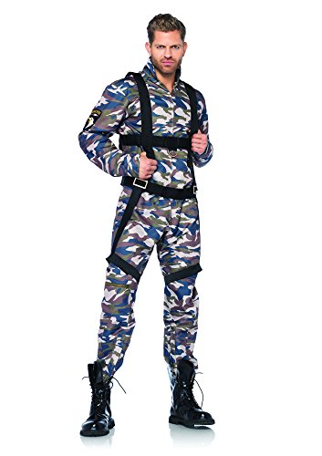 Leg Avenue- Paratrooper Hombre, Color Camuflaje, Large (LegAvenue 85279)