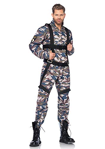 Leg Avenue- Paratrooper Hombre, Color Camuflaje, Large (LegAvenue 85279)