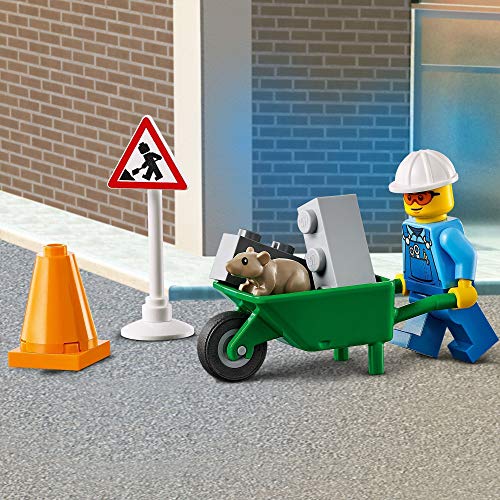 LEGO 60284 City Vehículo de Obras en Carretera Juguete de Cargadora Frontal con Pala, Excavadora para Niños y Niñas a Partir de 4 Años