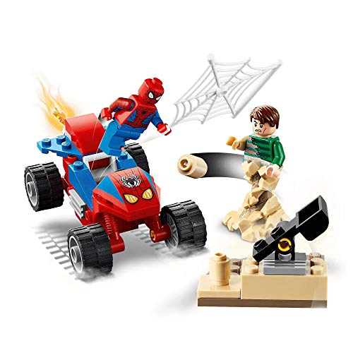 LEGO 76172 Spider-Man Batalla Final entre Spider-Man y Sandman, Set de Construcción con Coches de Carrera para Niños a Partir de 4 Años