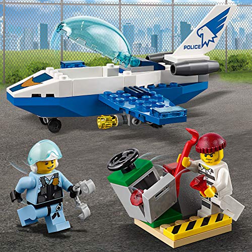 LEGO City Police - Policía Aérea: Jet Patrulla, Set de Construcción Creativo de Avión de Juguete para Recrear Aventuras (60206)