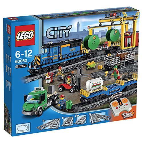 LEGO City - Tren de Mercancías, Set de Contrucción Ferroviario de Juguete (60052)