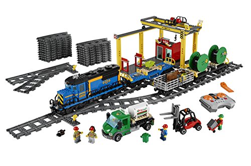 LEGO City - Tren de Mercancías, Set de Contrucción Ferroviario de Juguete (60052)