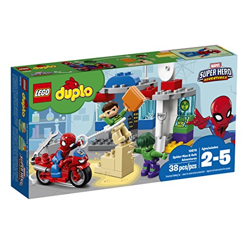 LEGO Doble superhéroes Spider Man y Hulk Aventuras Kit 10876 Edificio (38 Piezas)