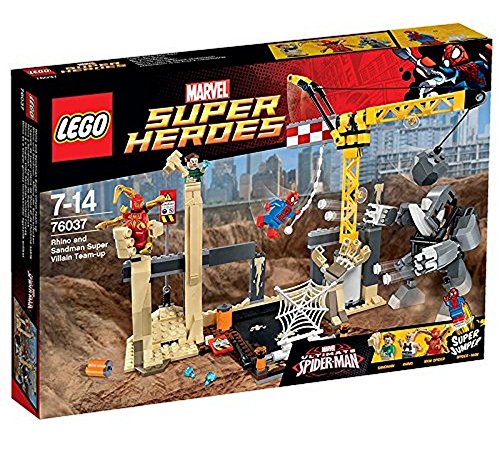 LEGO - Rhino y Sandman: equipo de Supervillanos, multicolor (76037) , Modelos/colores Surtidos, 1 Unidad