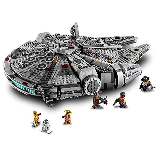 LEGO Star Wars TM - Halcón Milenario, Juguete de Construcción de Nave Espacial, Incluye Minifiguras de Finn, Chewbacca, Lando + Star Wars TM - Caza Estelar ala-Y de la Resistencia