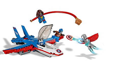 Lego Super Heroes-76076 Jet del Capitán América, Multicolor, Miscelanea (76076)