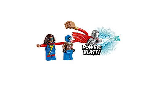 Lego Super Heroes-76076 Jet del Capitán América, Multicolor, Miscelanea (76076)