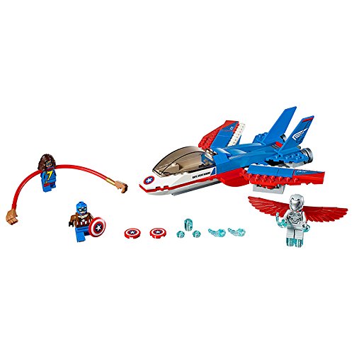 Lego Super Heroes-76076 Jet del Capitán América, Multicolor, Miscelanea (76076)