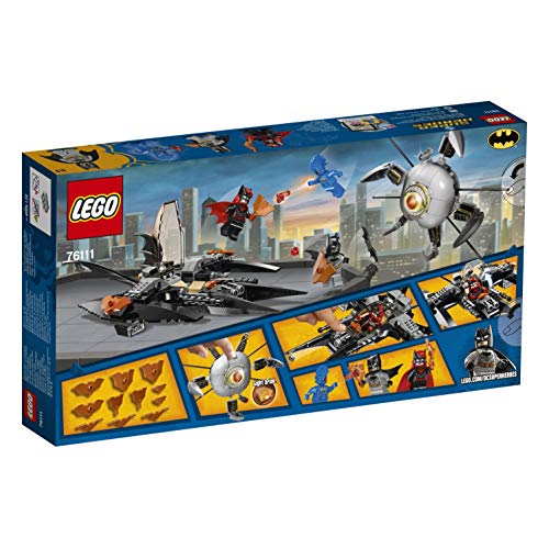 LEGO Super Heroes Batman: Asalto Final contra Brother Eye, avión del Caballero Oscuro, incluye Nave del Supervillano (76111)