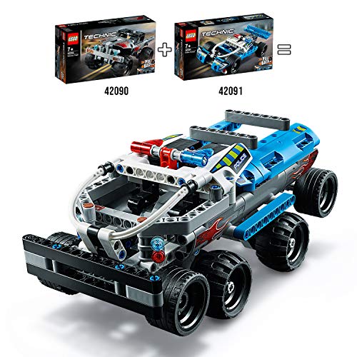 LEGO Technic - Camión de Huida, juguete divertido de todoterreno monster truck (42090)