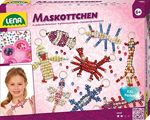 Lena 42690 Juego de manualidades para Mascota de 8 con perlas de 740 , color/modelo surtido