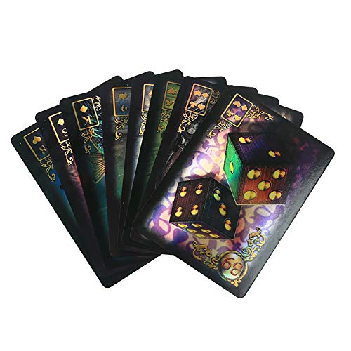 Lenormand Oracle Tarot Cards: 44 Cards, Online PDF Guide, Land Juegos de Mesa holográficos Adivinación para Adultos y niños Gioco da tavolo Dobble Playing Card