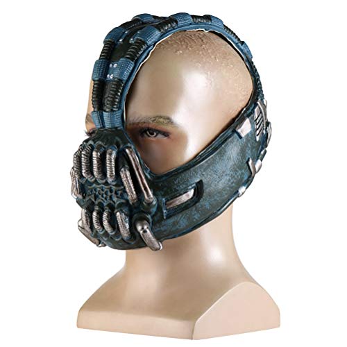 Lespar Batman Dark Knight Rise Cos Bain Mask Hombres Halloween Crazy Dress Latex Helmet Replica para Accesorios de Fiesta