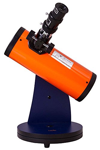 Levenhuk Telescopio LabZZ D1 para Niños, de Fácil Uso, con Montura Dobsoniana Giratoria de Sobremesa y un Poder de Aumento de 100x