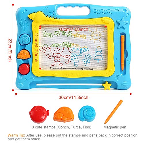 Liapianyun Tablero Mágico De Tablero De Dibujo Magnética, La Seguridad Manchado Carta Borrable Bosquejar Doodle Tablero De Dibujo Magnética Lerntafel Juguetes para Niños Pequeños Regalo,1