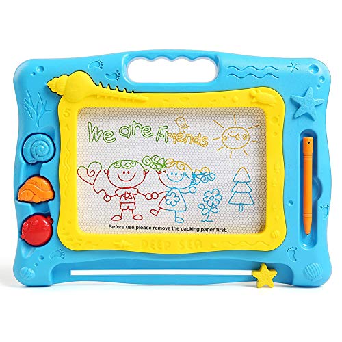 Liapianyun Tablero Mágico De Tablero De Dibujo Magnética, La Seguridad Manchado Carta Borrable Bosquejar Doodle Tablero De Dibujo Magnética Lerntafel Juguetes para Niños Pequeños Regalo,1