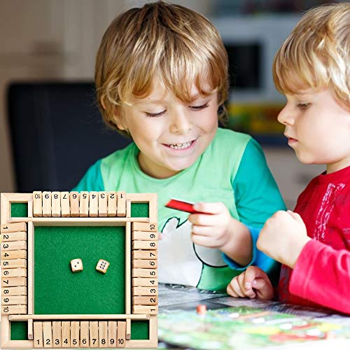 LICHENGTAI juego de mesa de madera, un clásico juego de matemáticas familiar de cuatro caras flop juego de madera Sudoku Puzzle Board Padre-Hijo juego de mesa para niños regalo de fiesta familiar