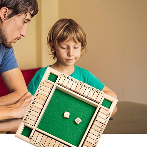 LICHENGTAI juego de mesa de madera, un clásico juego de matemáticas familiar de cuatro caras flop juego de madera Sudoku Puzzle Board Padre-Hijo juego de mesa para niños regalo de fiesta familiar