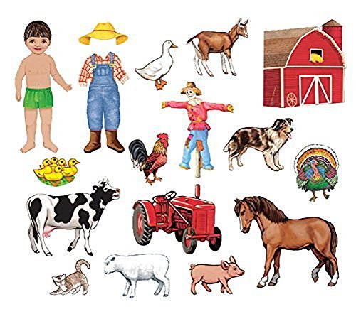 Little Folk Visual My Farm Friends Felt Figures for Flannel Boards Precut