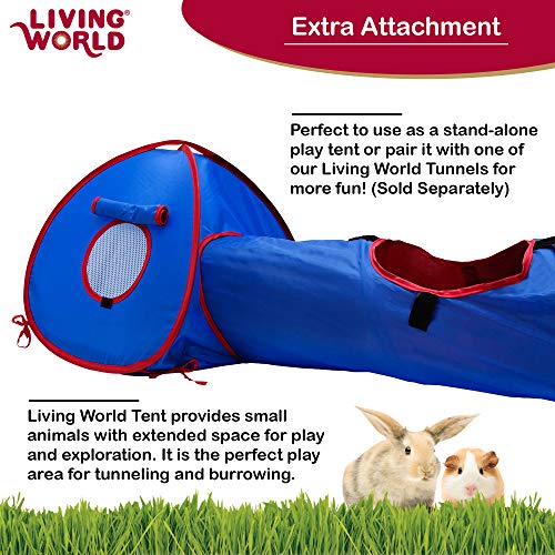 Living World Tent for Pets, Blue/Red