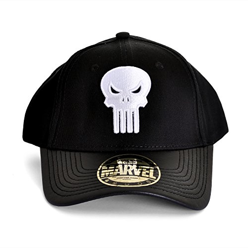 Logo Punisher Basecap cráneo Marvel negro