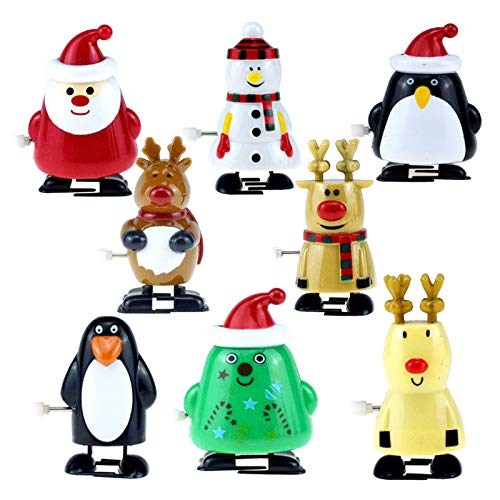 LOVEYue Caminando Papá Noel Elk Pingüino Muñeco De Nieve Juguete De Cuerda Decoración del Hogar, Juego De Regalo De Juguete Intelectual Niños yo