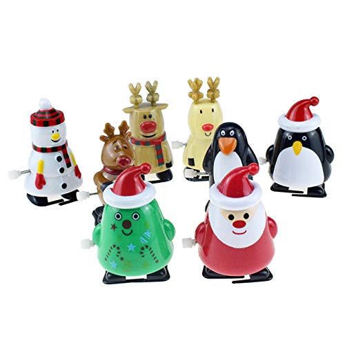 LOVEYue Caminando Papá Noel Elk Pingüino Muñeco De Nieve Juguete De Cuerda Decoración del Hogar, Juego De Regalo De Juguete Intelectual Niños yo