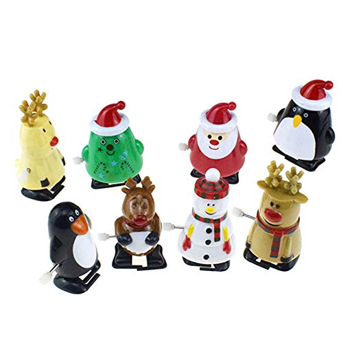 LOVEYue Caminando Papá Noel Elk Pingüino Muñeco De Nieve Juguete De Cuerda Decoración del Hogar, Juego De Regalo De Juguete Intelectual Niños yo