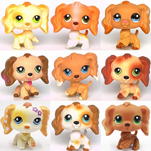 LPS CAT Rare Pet Shop Juguetes Spaniel Dogs #748#960#672#575 Antiguo Original Niños Juguetes Niña Colección Animales Figuras