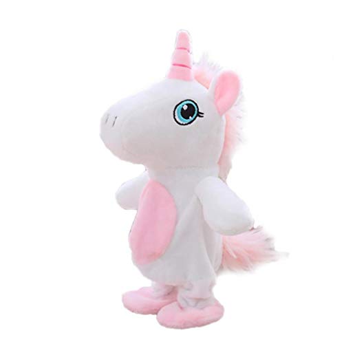 lulongyansf El Movimiento Y Hablar del Unicornio Juguetes Repite Lo Que Usted Dice Interactivo Juguetes De Peluche Lindo del Unicornio Muñecas Juguetes Ruta 1pc del Juego del Juguete