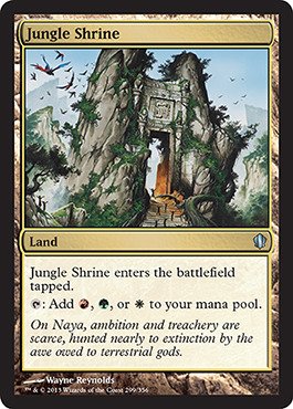 Magic: the Gathering - Jungle Shrine (307/356) - Commander 2013 by Magic: the Gathering