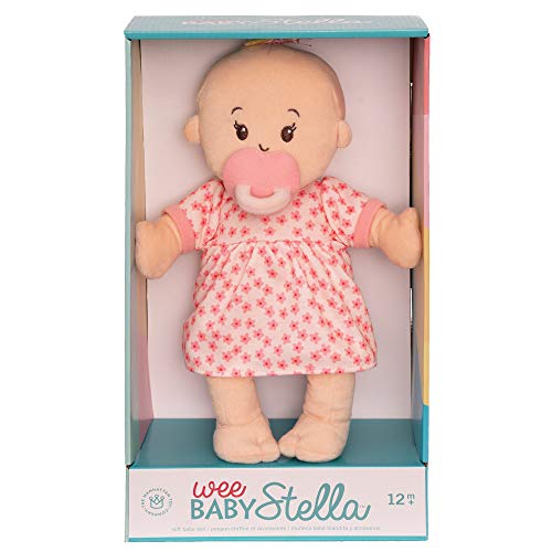 Manhattan Toy Wee Baby Stella - Muñeca Suave, melocotón, 30,48 cm