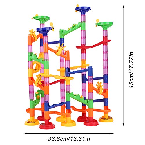 Marble Run Sets para niños, DIY Marble Race Track Ferrocarril Juguetes Maze Balls Juego Stem Building Blocks Toy