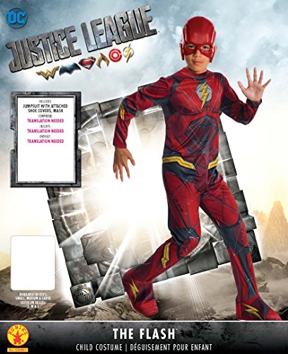 Marvel - Disfraz de Flash superhéroe para niños, infantil 8-10 años (Rubie's 630861-L)