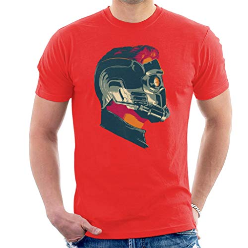 Marvel Guardians of The Galaxy Vol 2 Star Lord Wearing Mask Men's T-Shirt