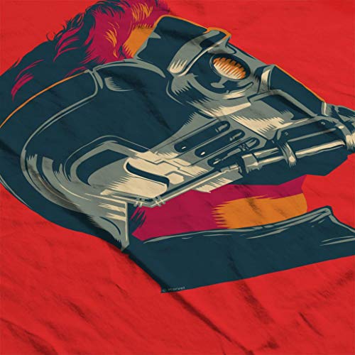 Marvel Guardians of The Galaxy Vol 2 Star Lord Wearing Mask Men's T-Shirt