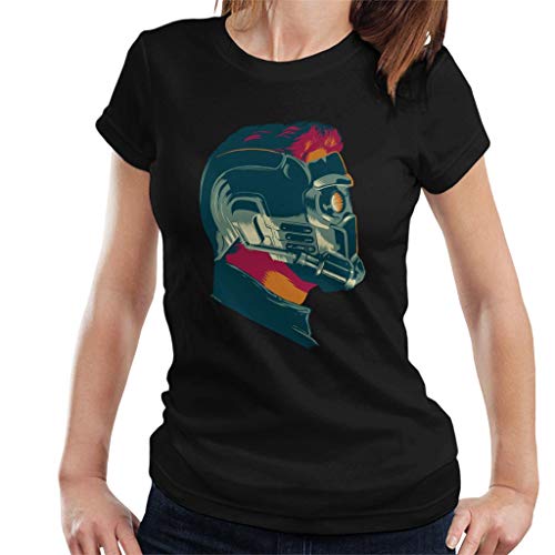 Marvel Guardians of The Galaxy Vol 2 Star Lord Wearing Mask Women's T-Shirt